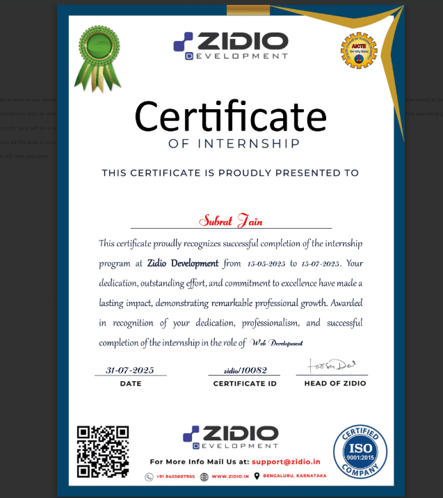 Zidio Development